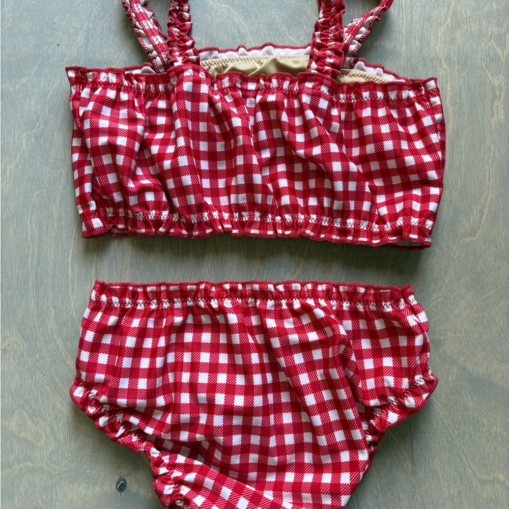 Old Navy Red and White Gingham Bikini